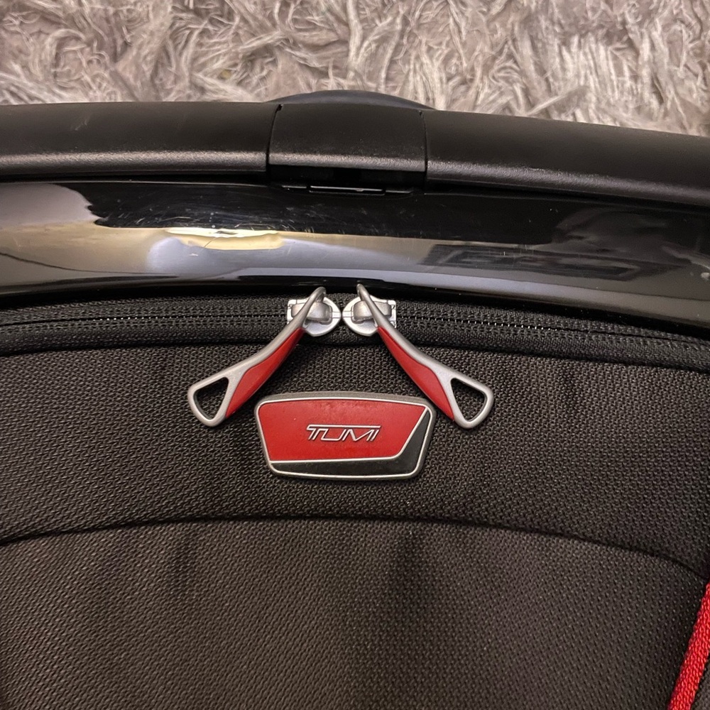 Tumi Ducati Black and Red Duffel Bag and carry on suit case.RARE HARD TO FIND - Picture 16 of 16
